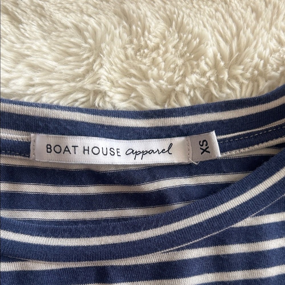 Striped Ruffle Sleeve Top - Picture 2 of 2